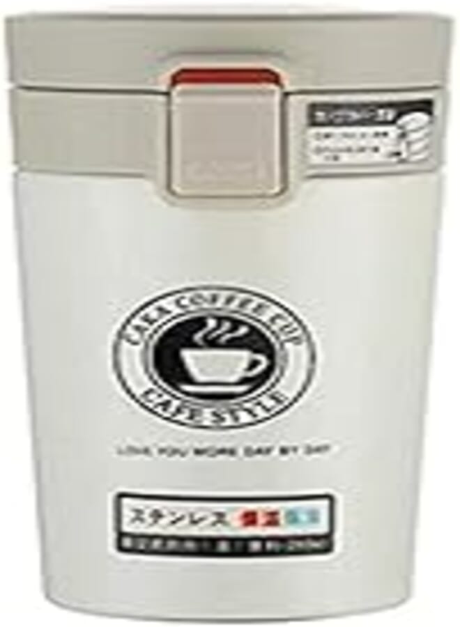 Premium Travel Coffee Mug Stainless Steel Thermos Tumbler Cups Vacuum Flask Water Bottle Tea Mug Beige