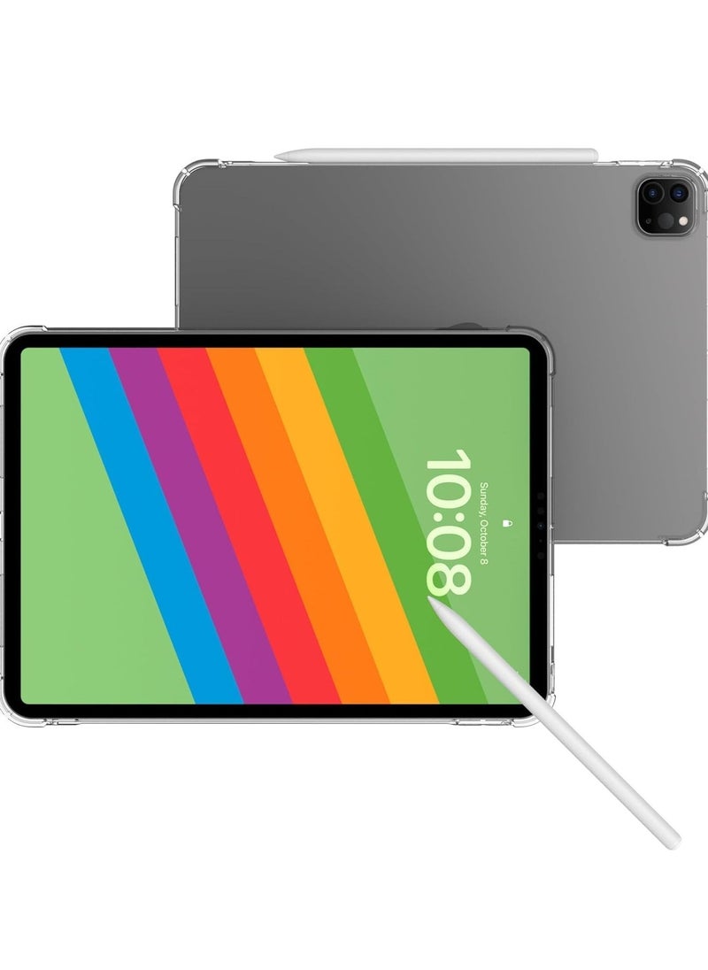 Raxoom "Case for iPad Air 13" 2024 â€“ TPU Soft Lightweight Protective Cover, Anti-Scratch Back & Shockproof Case for iPad Pro 13 Inch (Clear)" - Image 3