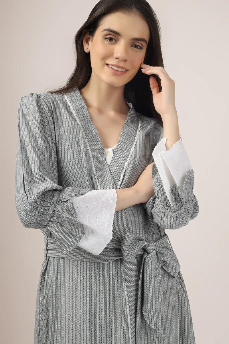 After Dark Tilly, Grey Nightdress and Gown