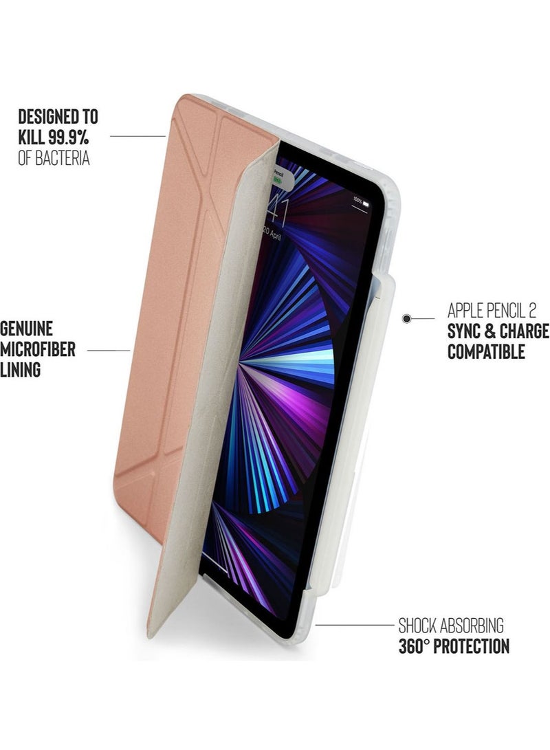 Pipetto Origami No. 3 Ultra Smart Pencil for Apple iPad Pro 11 inch (2022/ 2021/ 2020/ 2018) Case Cover Compatible with Apple Pencil 2 - Rose Gold - Image 4