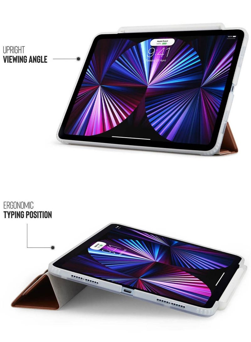 Pipetto Origami No. 3 Ultra Smart Pencil for Apple iPad Pro 11 inch (2022/ 2021/ 2020/ 2018) Case Cover Compatible with Apple Pencil 2 - Rose Gold - Image 5