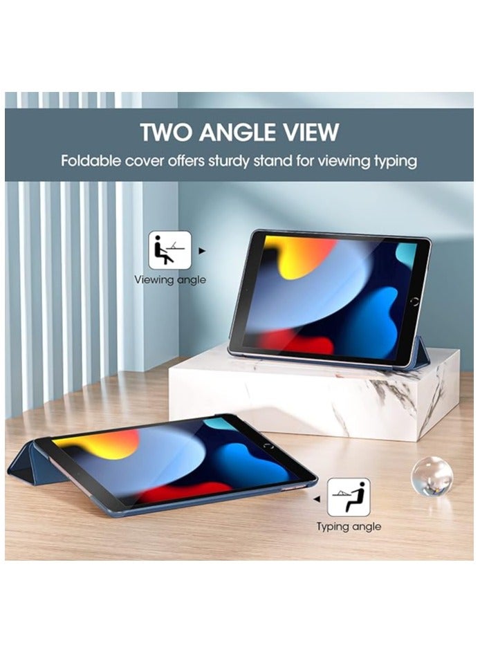 Procases iPad 10.2 Case 9th Gen 2021/ iPad 8th Gen 2020/ 7th Gen 2019, Slim Stand Hard Back Shell Protective Smart Case Auto Wake/Sleep Cover for 10.2 Inch iPad 9/8/7 -Navy Visit the ProCase Store - Image 5