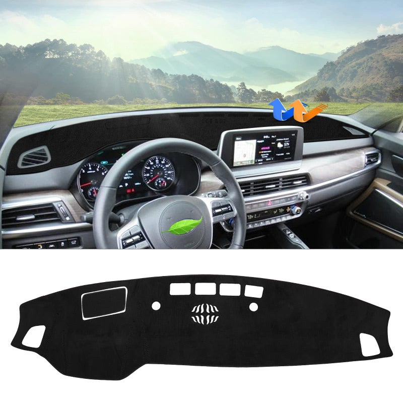 Autorder Dashboard Cover Mat for 2020 2021 2022 Kia Telluride Accessories Dash Cover Flannel Dash Mat Sunshade Glare UV Rays Protector