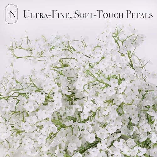 FLORANET Artificial Baby's Breath (12 Pack) - 26" Real Touch Silk Stems for Wedding Bouquets, Centerpieces, Home Decor - Hyper-Realistic Faux Flowers for DIY, Vase Arrangements & Bridal Events - Image 3