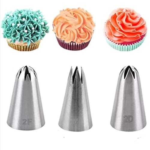 Perfect Pricee Stainless Steel Cake Icing Nozzles for Decorating Cupcake Pastries Muffins Desserts - Image 1