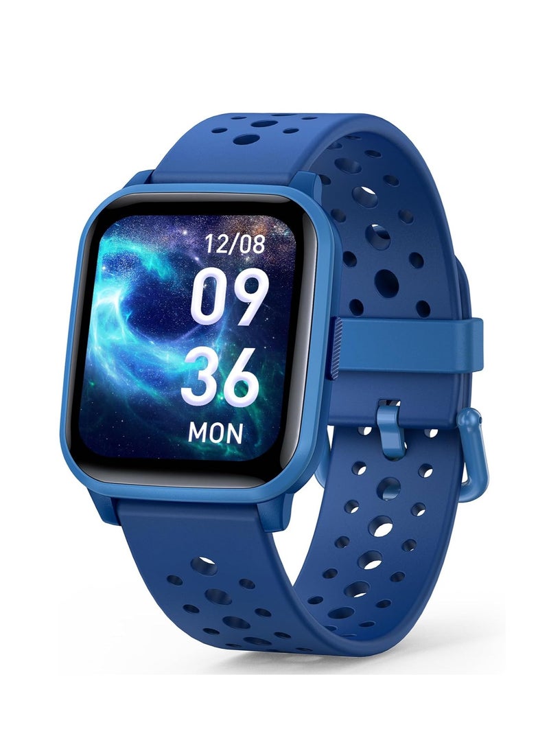 Kids Smart Watch with Sleep Mode, 20 Sports Modes, 5 Games and Pedometer - Fun Birthday Gifts for 4-16 Year-Olds(Blue)  - Image 1