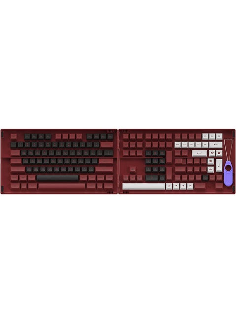 Akko Bred 158-Key ASA Profile PBT Double-Shot Keycap Set for Mechanical Keyboards with Collection Box