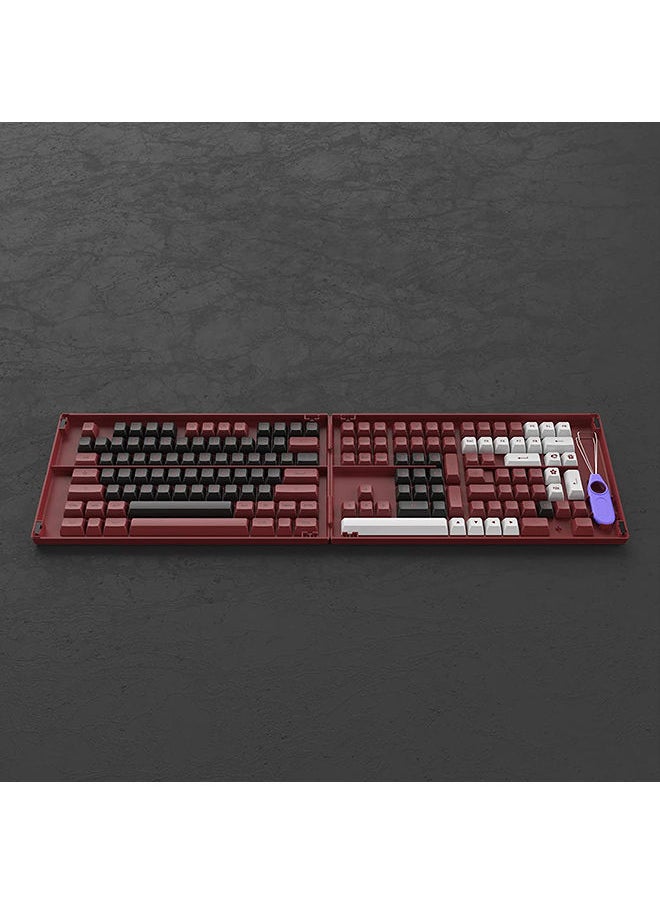 AKKO - Akko Bred 158-Key ASA Profile PBT Double-Shot Keycap Set for Mechanical Keyboards with Collection Box - Image 1