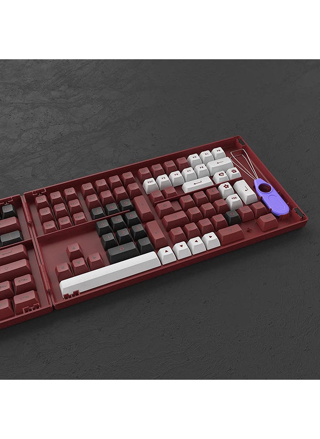 AKKO - Akko Bred 158-Key ASA Profile PBT Double-Shot Keycap Set for Mechanical Keyboards with Collection Box - Image 1