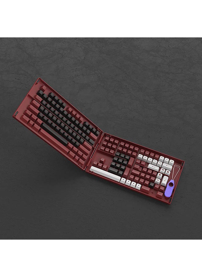 AKKO - Akko Bred 158-Key ASA Profile PBT Double-Shot Keycap Set for Mechanical Keyboards with Collection Box - Image 1
