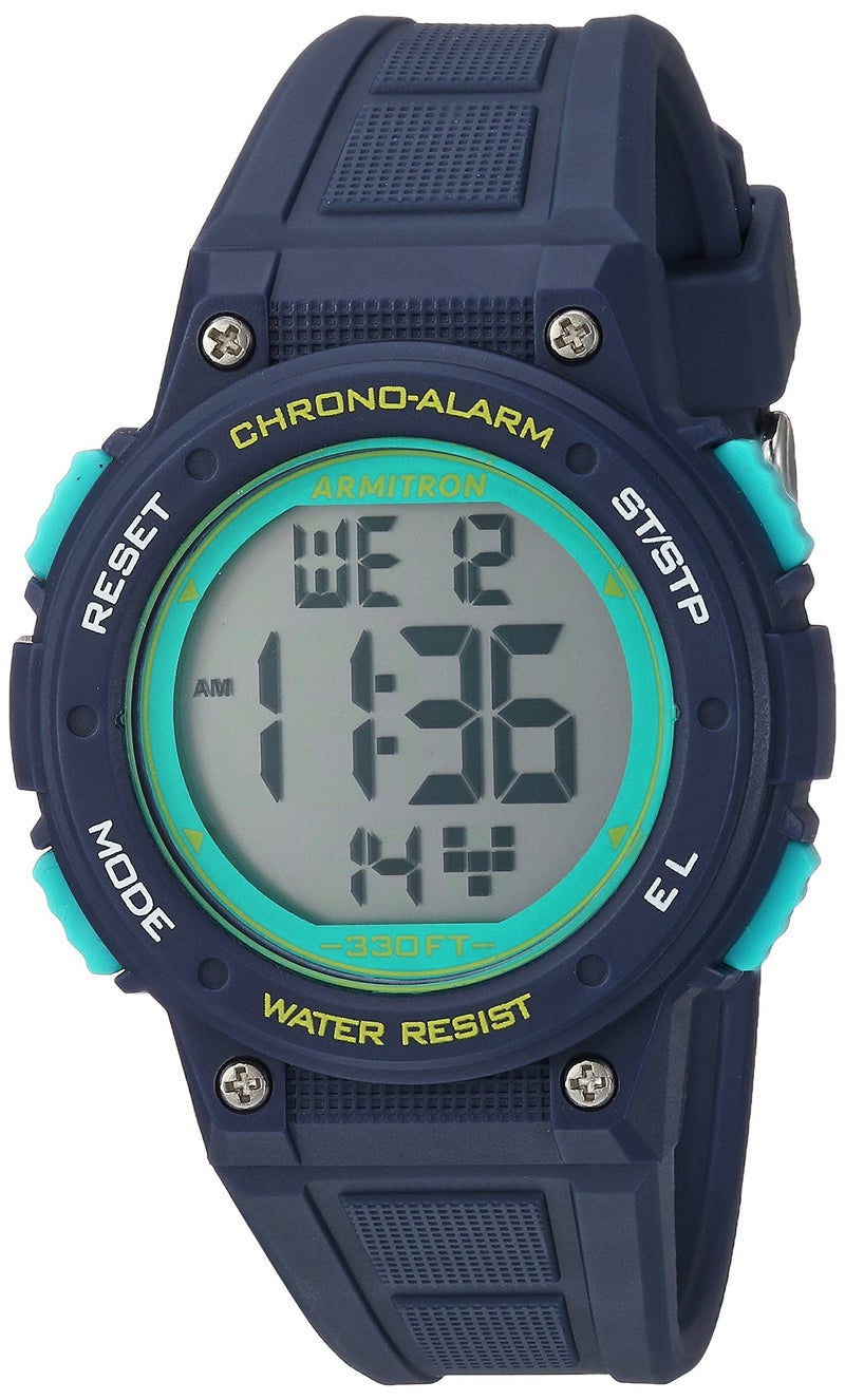 Armitron Sport Women's Digital Chronograph Resin Strap Watch, 45/7086 - Image 1