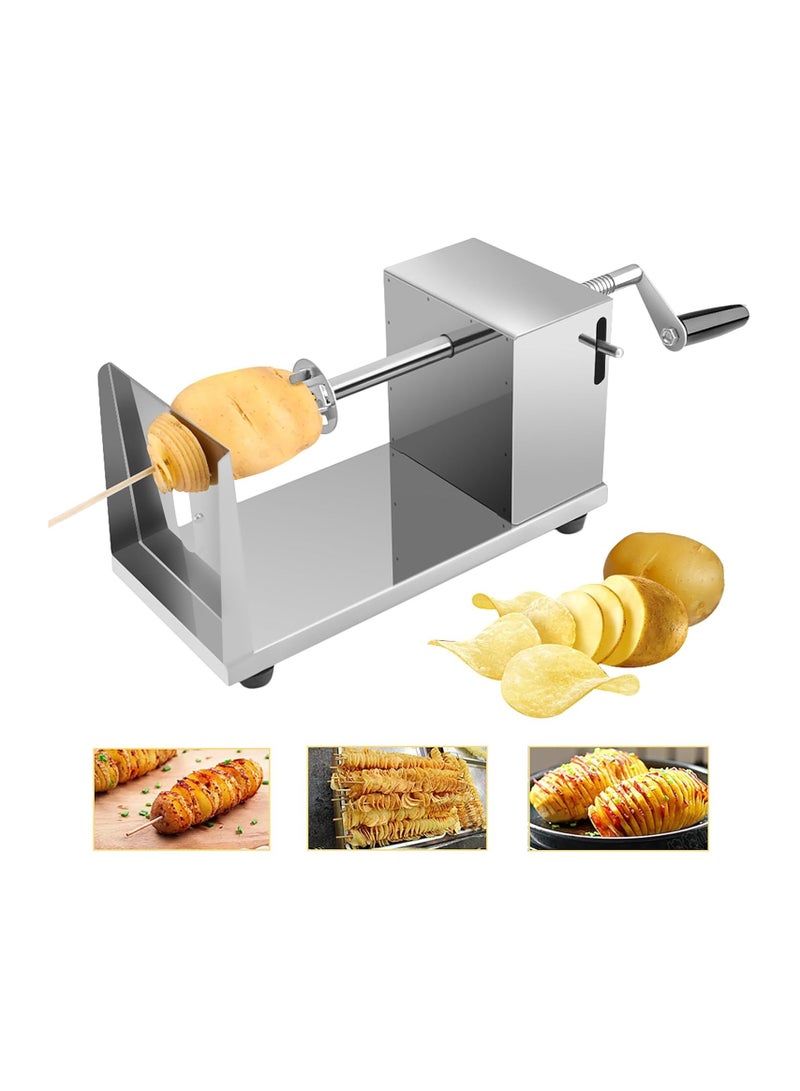 AMM Stainless Steel Spiral Potato Tower Machine  Perfect for Tornado Chips Fruits Cucumbers and Carrots - Image 1