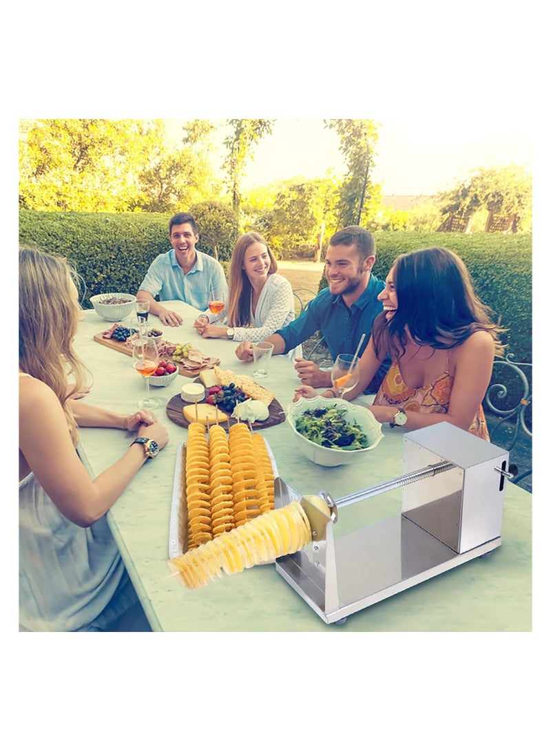 AMM Stainless Steel Spiral Potato Tower Machine  Perfect for Tornado Chips Fruits Cucumbers and Carrots - Image 5