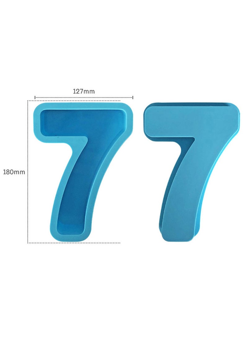 Large Multi-Purpose Silicone 7-Shaped Mold – Ideal for Epoxy Resin, Chocolate, Soap, Candle, and DIY Crafts - Image 1