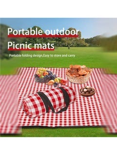 Adando Foldable Camping Mat 78In*78In Portable Picnic Blanket Waterproof Beach Blanket Foldable Moisture-Proof Mat Picnic Cloth For Outdoor Camping Family Outdoor Park Garden All People  - Image 5