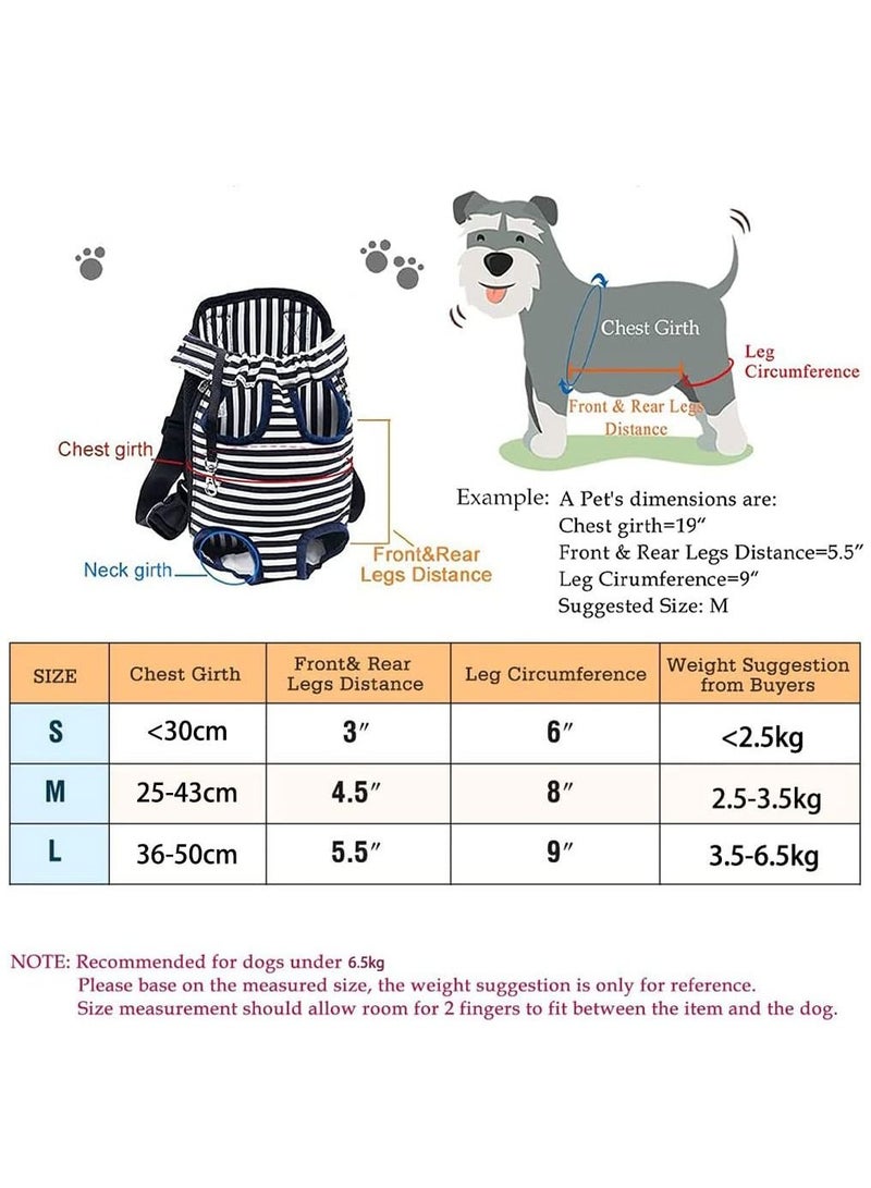 Generic Pet Carrier Backpack Adjustable Pet Front Cat Dog Carrier Backpack Travel Bag Legs Out Easy-Fit for Traveling Hiking Camping for Small Medium Dogs Cats Puppies (M) - Image 2