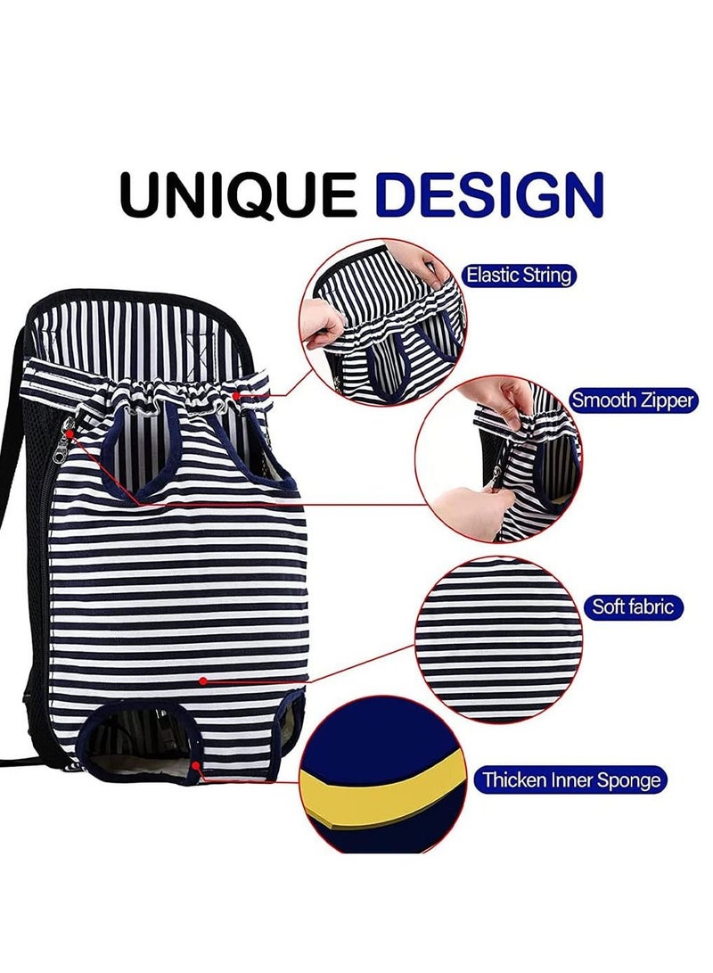 Generic Pet Carrier Backpack Adjustable Pet Front Cat Dog Carrier Backpack Travel Bag Legs Out Easy-Fit for Traveling Hiking Camping for Small Medium Dogs Cats Puppies (M) - Image 5