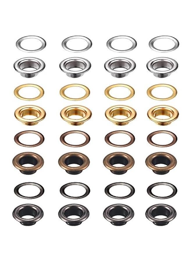1/4 Inch Grommet Kit 200 Sets Grommets Eyelets with 3 Pieces Install Tool Kit and Box for Shoes Clothes Crafts Bag  - Image 5