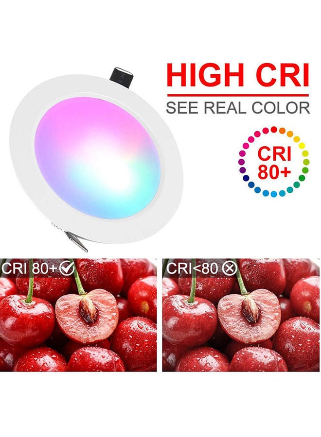 NIBEMINENT 10W LED Recessed Lighting Downlight With Ir Remote Control White 16x5x16centimeter  - Image 3