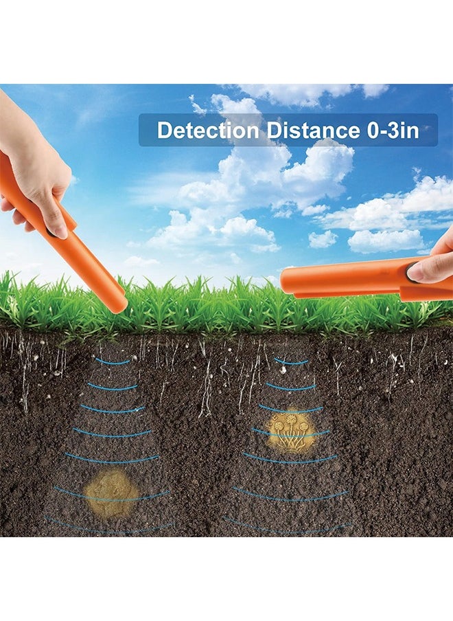 Generic Metal Detector Pinpointer, Professional Waterproof Handheld Pin Pointer Wand, Search Treasure Pinpointing Finder Probe with 9V Battery for Adults, Kids - Orange  - Image 5