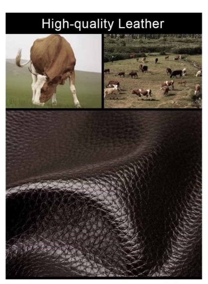 Long Wallet for Men Genuine Leather Zipper Wallet with 30 Card Slots|2 ID Windows|RFID Blocking|Wrist Strap|Cash Compartments|Gift Package, Large Capacity Organizer Accordion Wallet - Image 3