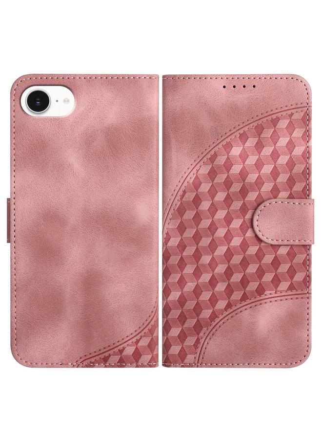 اس-توب جراب هاتف iPhone 16e YX0060 من الجلد المنقوش برأس فيل مع حبل تعليق - Image 1