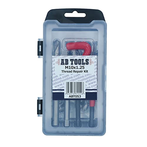 AB Tools M10 x 1.25mm Thread Repair kit/helicoil 9pc Set Damaged Thread AN019 - Image 4