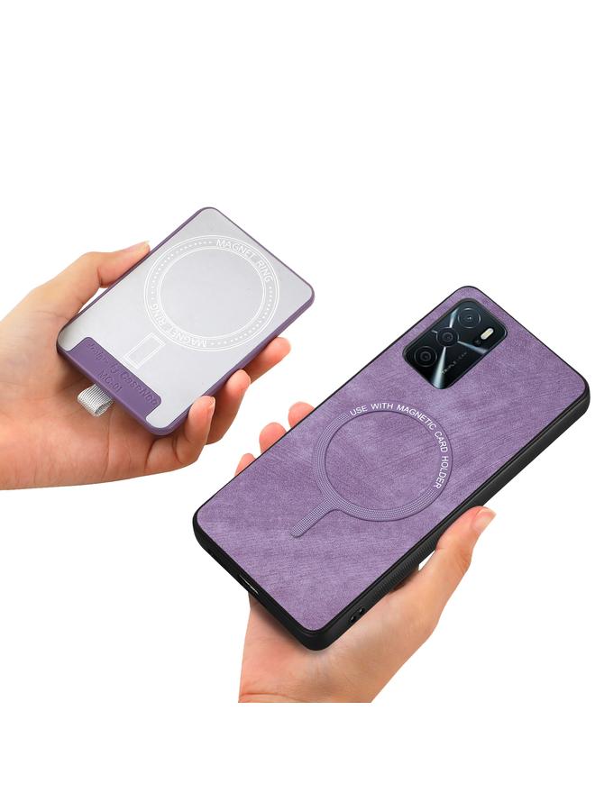 اس-توب جراب هاتف جلدي لهاتف OPPO Reno8 Pro 5G بتصميم كلاسيكي مع حقيبة بطاقات مغناطيسية قابلة للفصل - Image 4