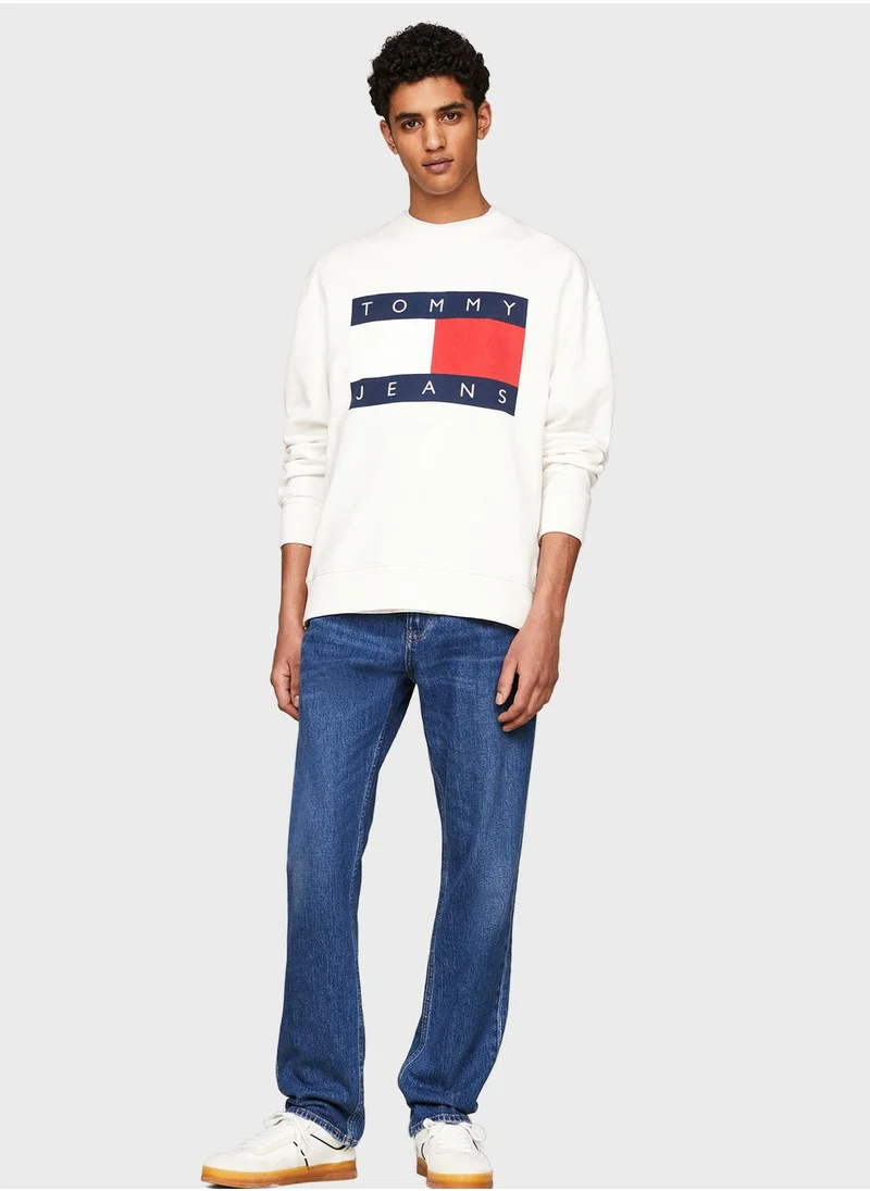 TOMMY JEANS Big Flag Crew Neck Sweatshirt
