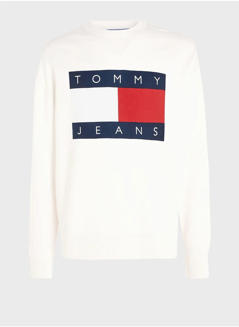 TOMMY JEANS Big Flag Crew Neck Sweatshirt