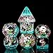 Cusdie 7Die Dice DND Polyhedral Dice Set Filled with Animal for Role Playing Game DD Dice Panda wBamboo - Image 4