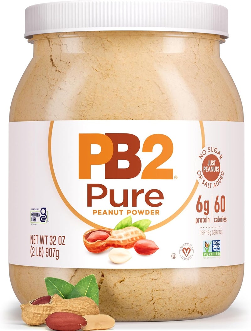 PB2 Pure Peanut Butter Powder - 32 oz Jar - No Added Sugar, Salt, or Preservatives - 100% Natural Roasted Peanuts with 6g Protein - Image 1