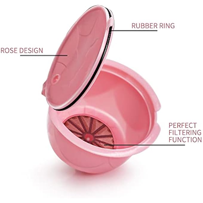هالامودو مجموعة فلاتر أكواب كبسولات القهوة القابلة للتعبئة من مادة البولي بروبيلين القابلة لإعادة الاستخدام - Image 5