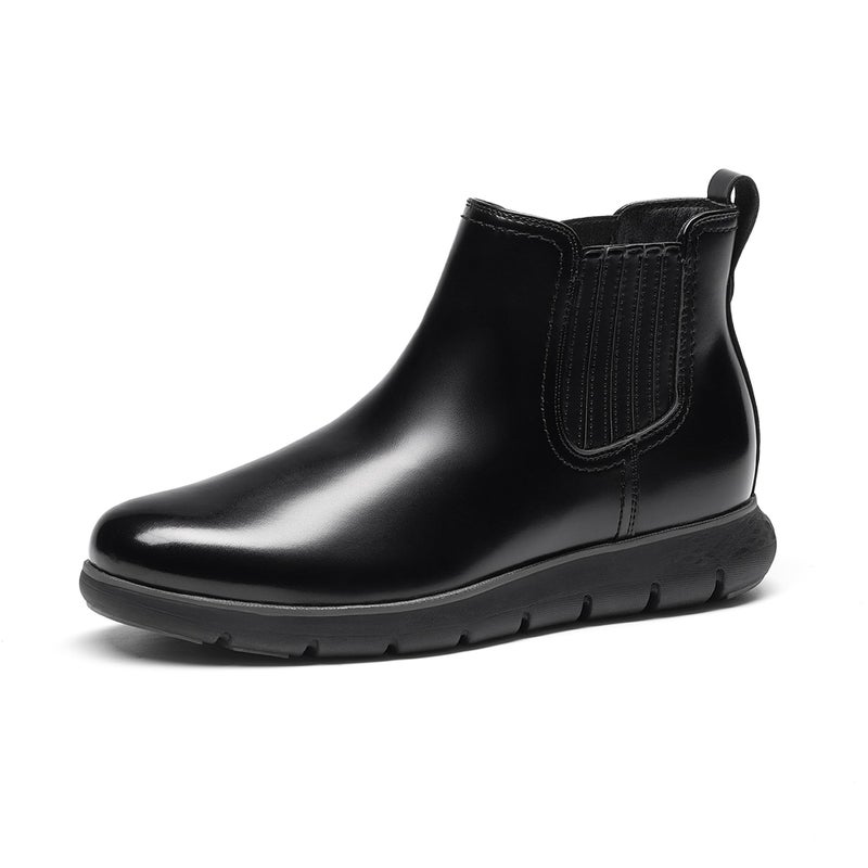 Bruno Marc Men's Chelsea Boots - Classic Comfort,Size 10,All Black,BMUMAB2511 - Image 1
