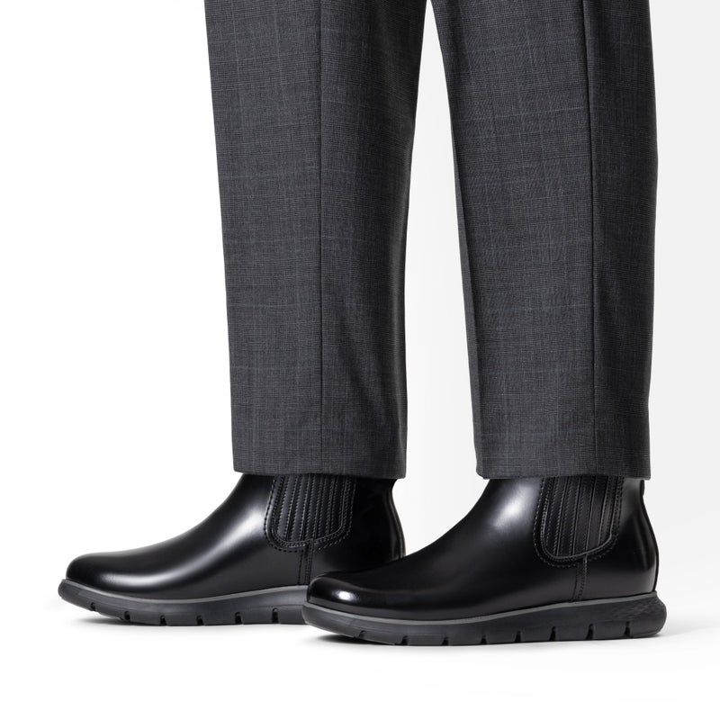 Bruno Marc Men's Chelsea Boots - Classic Comfort,Size 10,All Black,BMUMAB2511 - Image 2