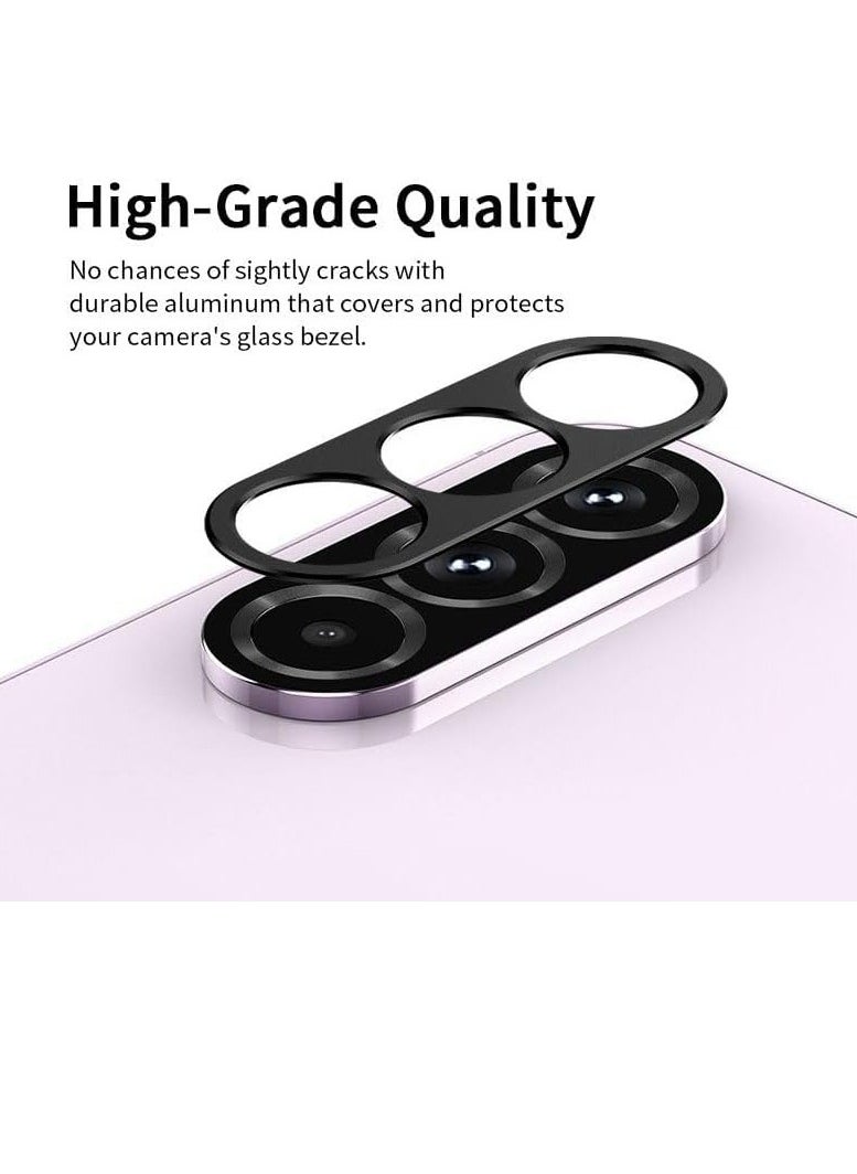 for Samsung Galaxy A56 / A36 / A26 Camera Lens Protector, Individual Metal Ring Tempered Glass Lens Cover, [Strong Adsorption] Scratch Resistant...