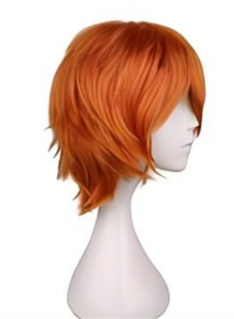 Universal anti-warp men's short hair style cosplay wig costumes dress up wig  - Image 4