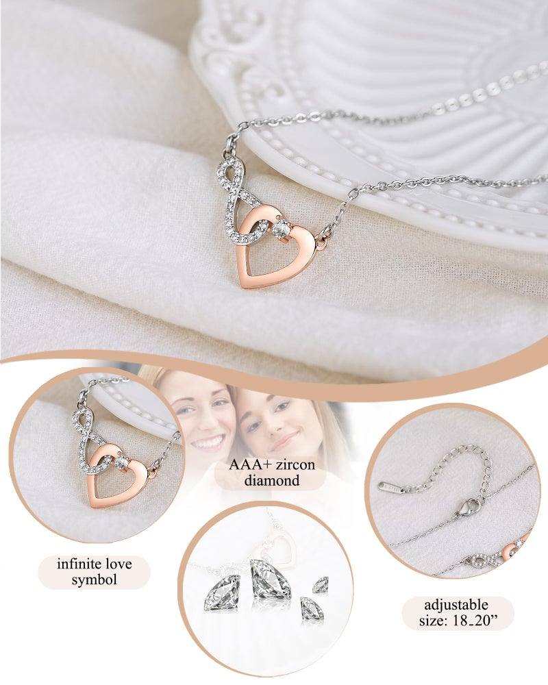 Shonyin Sister Necklace Valentines Galentines Day Birthday Gift for Sister Mothers Day Christmas Gifts Stocking Stuffers for Women Adults 2026 - Image 5