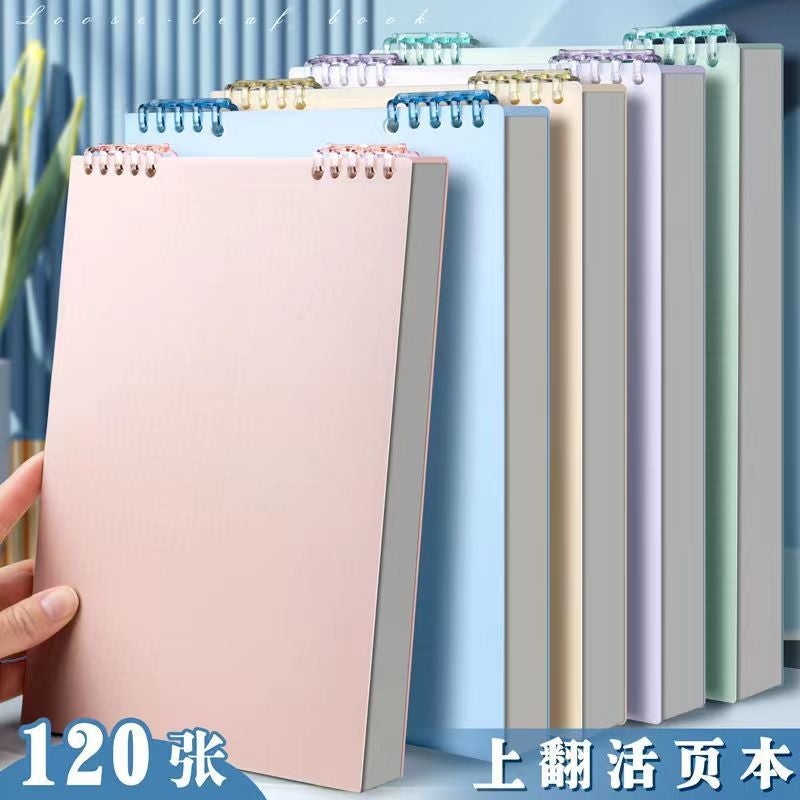 Picture Book Picture Book Children'S 5 Turn Up Morandi Loose-Leaf Book Thickened Mori-Style Handless Notebook - Image 1