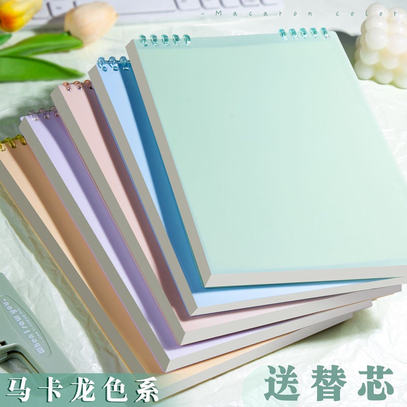 Picture Book Picture Book Children'S 5 Turn Up Morandi Loose-Leaf Book Thickened Mori-Style Handless Notebook - Image 3