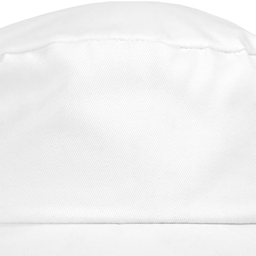 DALIX Blank Hat Cotton Twill Painters Cap in White - Image 3