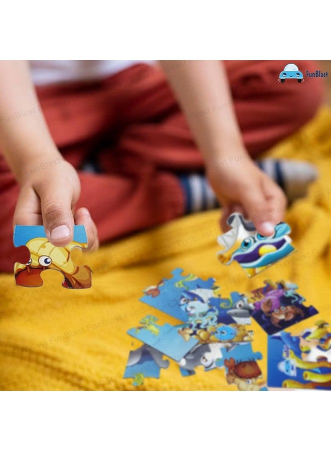 FunBlast Aquatic Animal Jigsaw Puzzle for Kids Jigsaw Puzzle for Kids of Age 3-5 Years - 24 Pcs (Multicolor, Size 30X22 cm) - Image 5