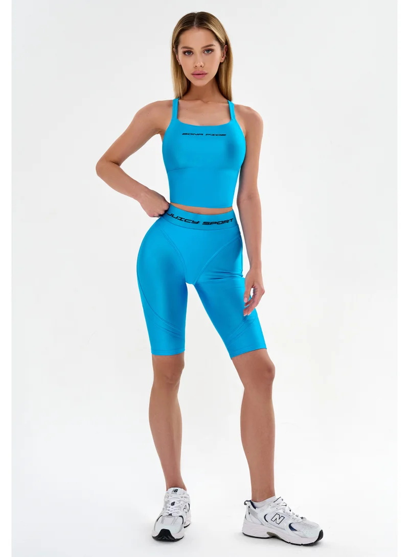 Bona Fide Bona Fide Premium Quality High Waist Biker Shorts for Women with Push Up - Womens Shorts for Gym, Workout