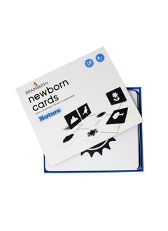 BRAINSMITH Brainsmith Flash Card for Babies - Nature Learning, High-Contrast Picture Cards Set for New Born Baby and Infants (0-6 month old) - Sight and Brain Development  - Image 1