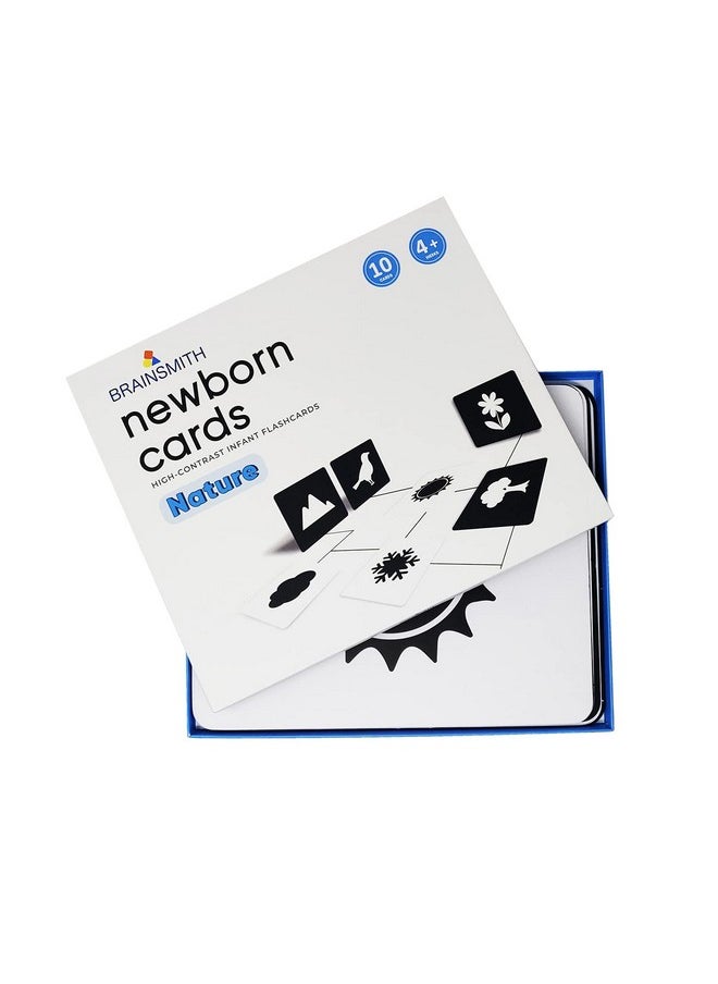 BRAINSMITH Brainsmith Flash Card for Babies - Nature Learning, High-Contrast Picture Cards Set for New Born Baby and Infants (0-6 month old) - Sight and Brain Development  - Image 1