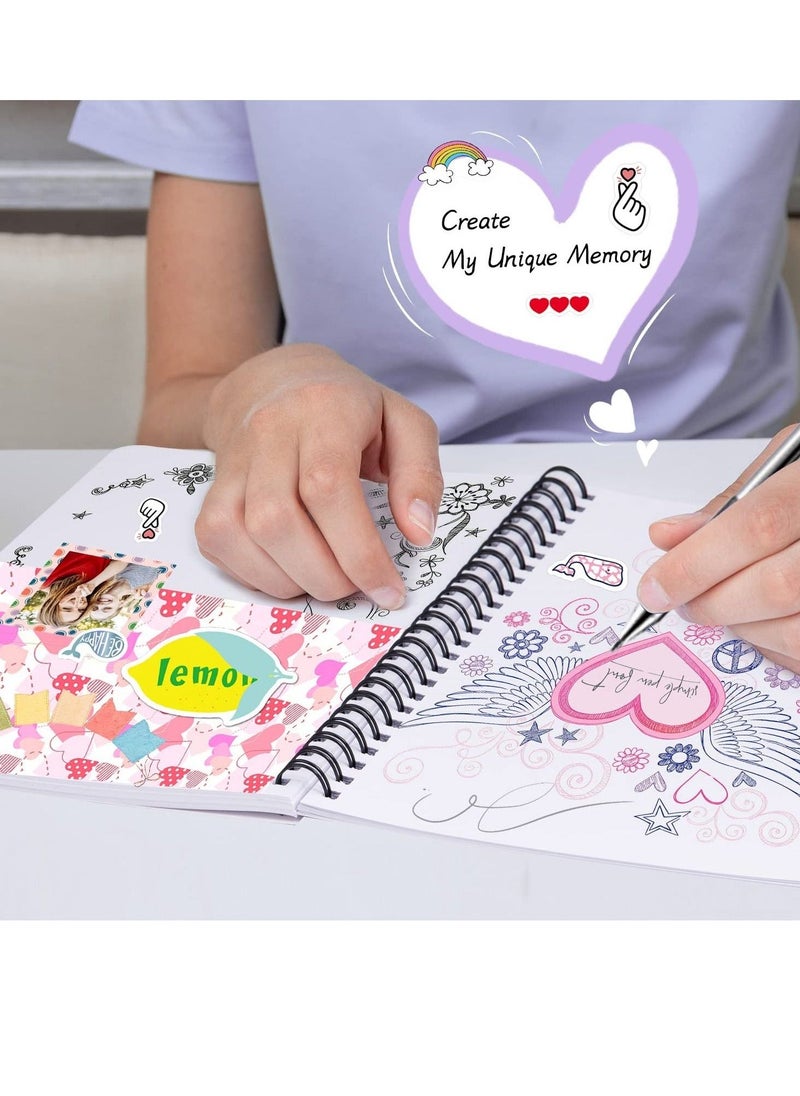 DIY Journal Set for Girls Gifts, Great Birthday Gifts for Teen Age Girls, Art  Crafts Stuff for Teenage Kids, Girls Toy, Scrapbook  Diary for Ages 6 7 8 9 10 11 12 13 Years Old - Image 4