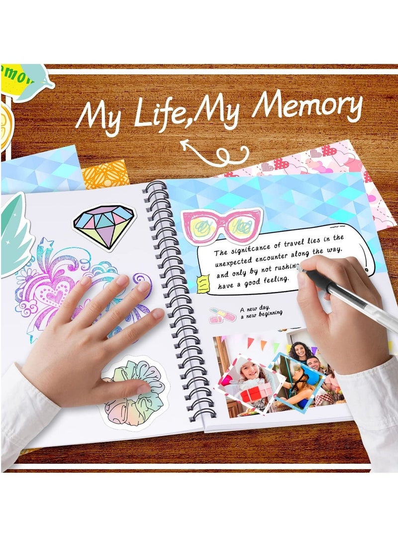 DIY Journal Set for Girls Gifts, Great Birthday Gifts for Teen Age Girls, Art  Crafts Stuff for Teenage Kids, Girls Toy, Scrapbook  Diary for Ages 6 7 8 9 10 11 12 13 Years Old - Image 2
