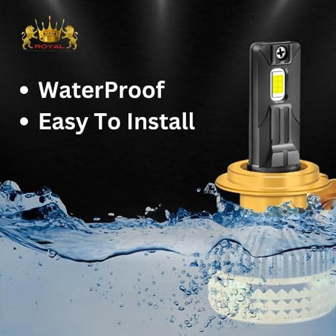 وينكا مصابيح أمامية للسيارات من رويال Y6، لون مميز، 50 واط، مصابيح أمامية للسيارات، شعاع منخفض، لون أبيض بارد، لمبة ليد 9005 - Image 5