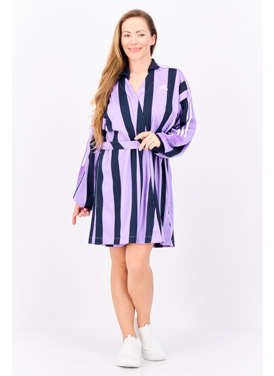 Adidas - Women Sportswear Fit Long Sleeves Outdoor Jersey Dress, Multicolor - Image 1