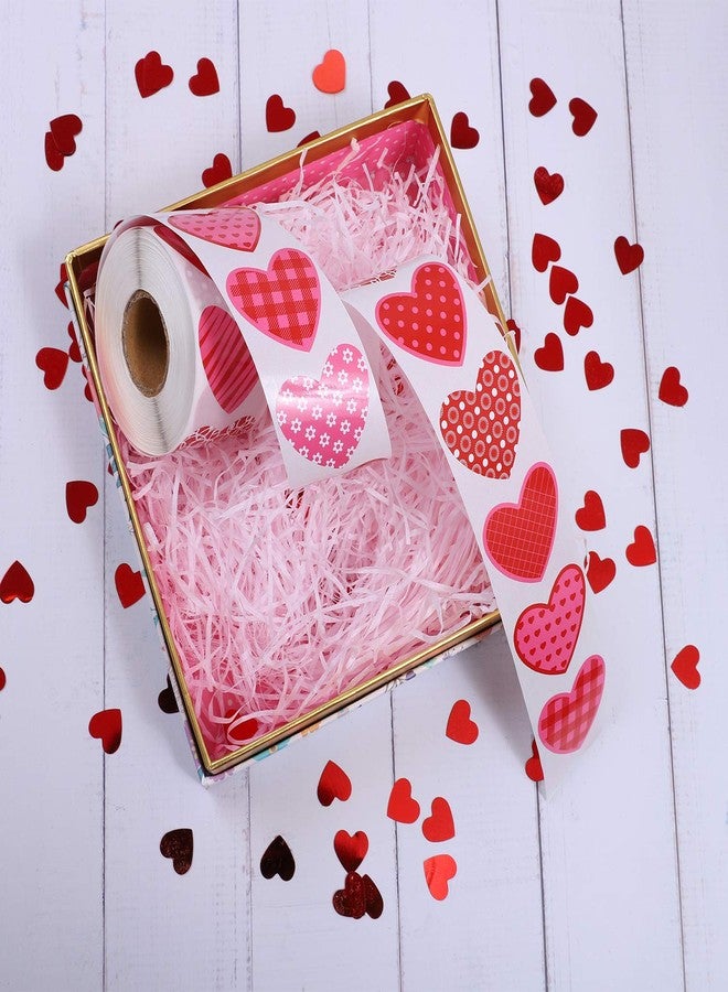 Elcoho 600 Pieces Multicolor Self-Adhesive Heart-Shaped Stickers Valentine's Day Heart Stickers for Valentine's Day or Wedding Decorations - Image 4